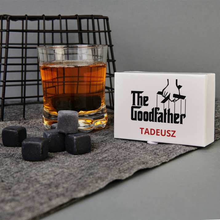 The Goodfather - Kamienie do whisky z nadrukiem